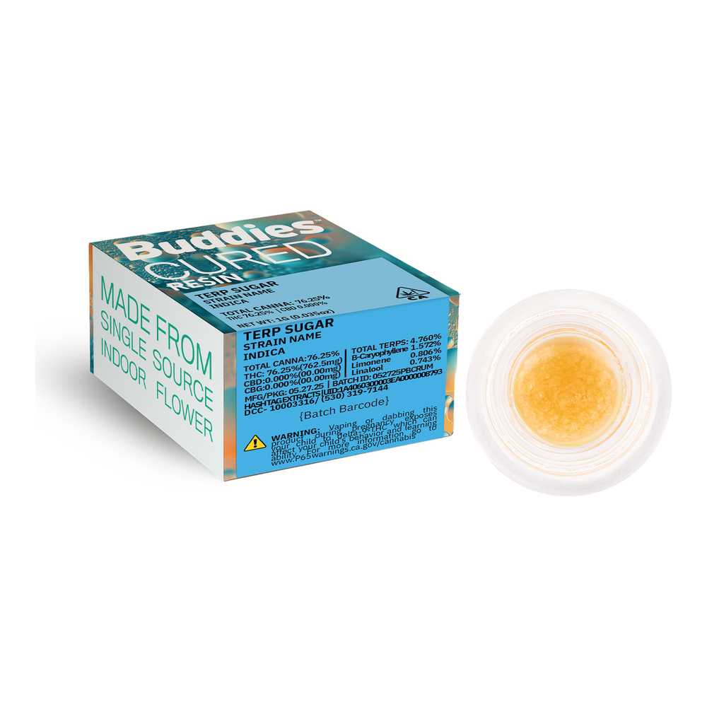 Buddies | Dank Strainger | Cured Resin Terp Sugar | 1g