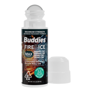 Buddies | MAX Fire & Ice Roll-On | THC:CBD:CBG:CBN | 1000mg