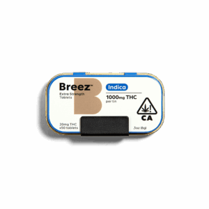 Breez | Extra Strength | Indica Tablet Tin | 1000mg