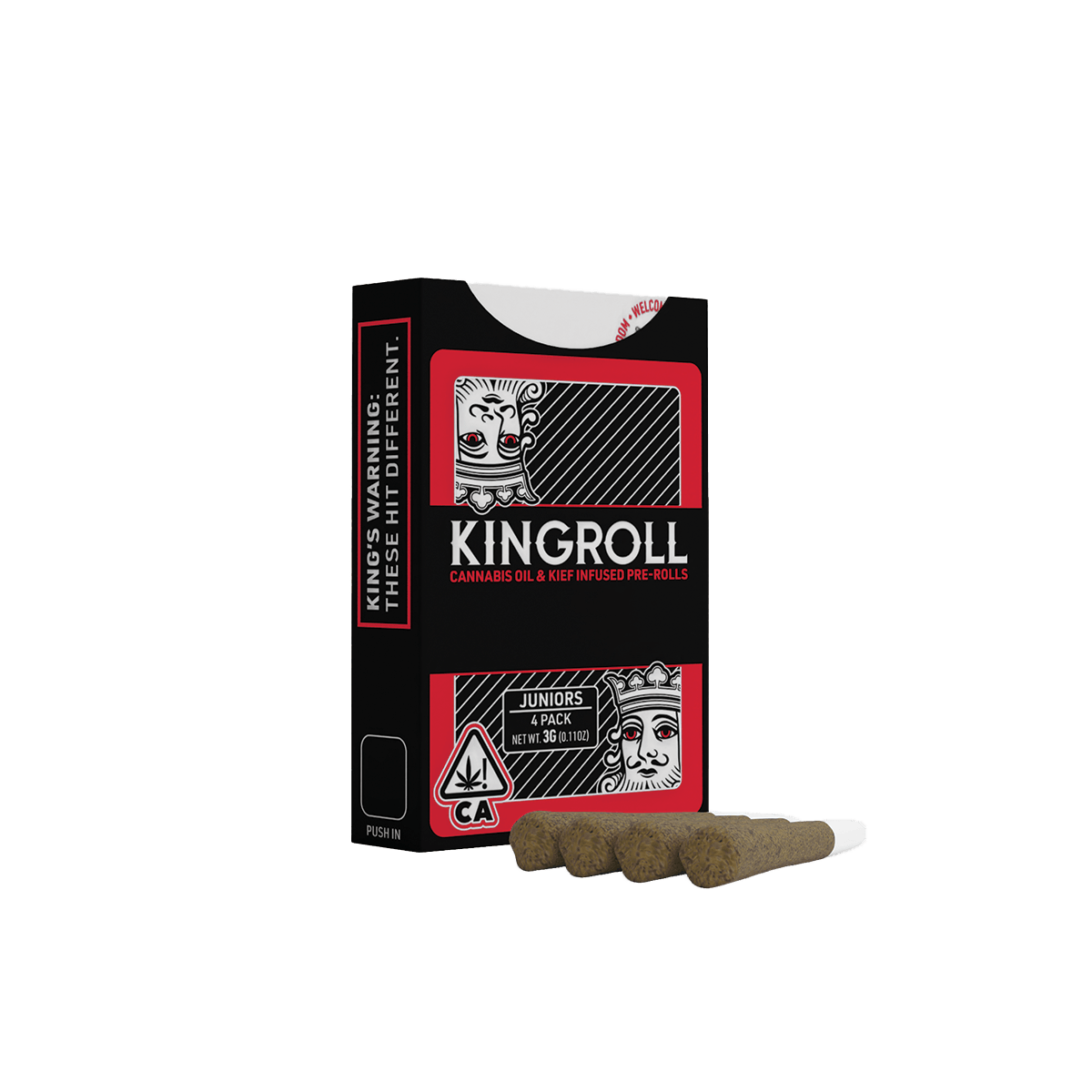 KingRoll | Blueberry Pancakes x Blueberry Z | JR Oil & Kief Infused Pre-Roll 4pk | 3g