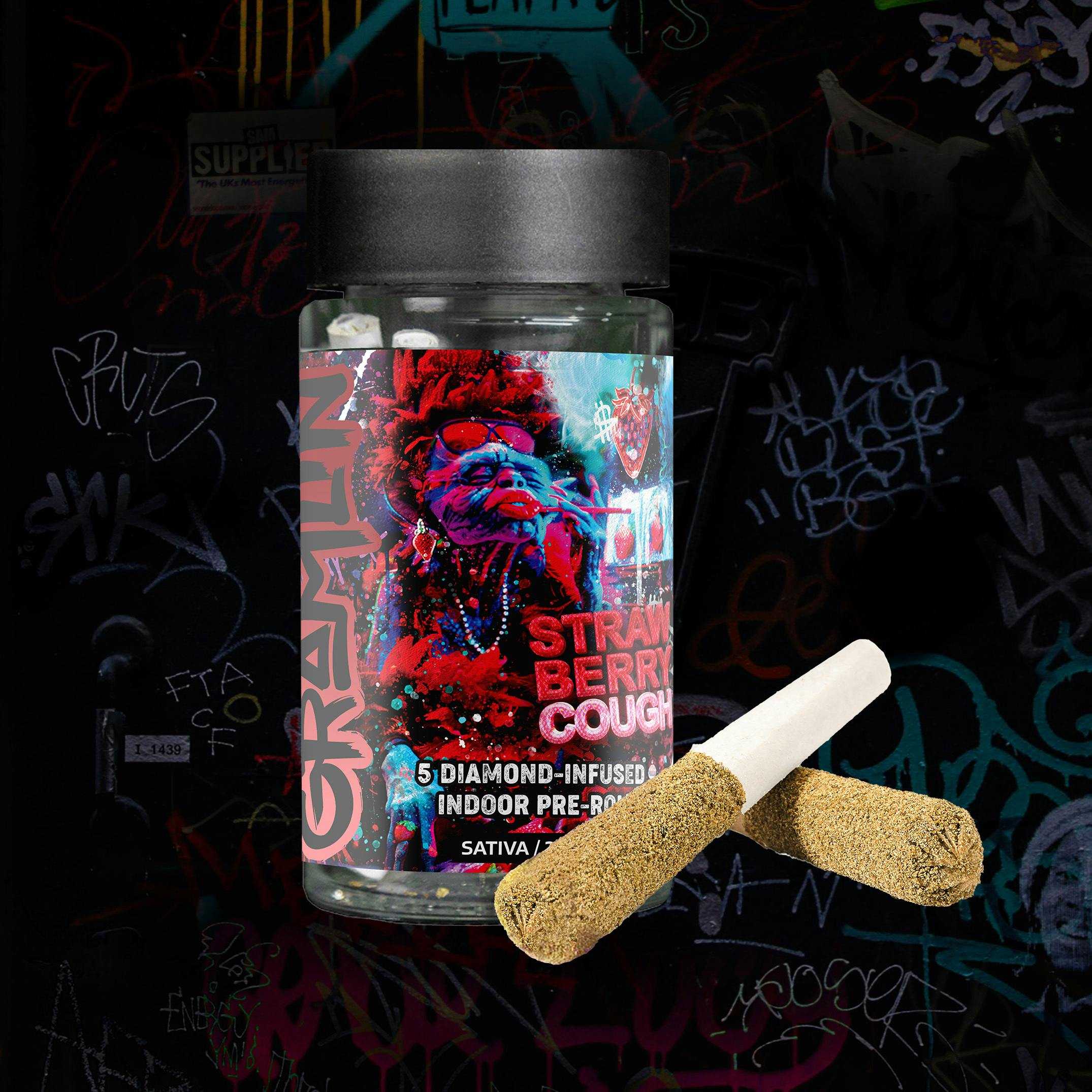 Gramlin | Strawberry Cough | Infused Pre-Roll 5pk | 3.5g