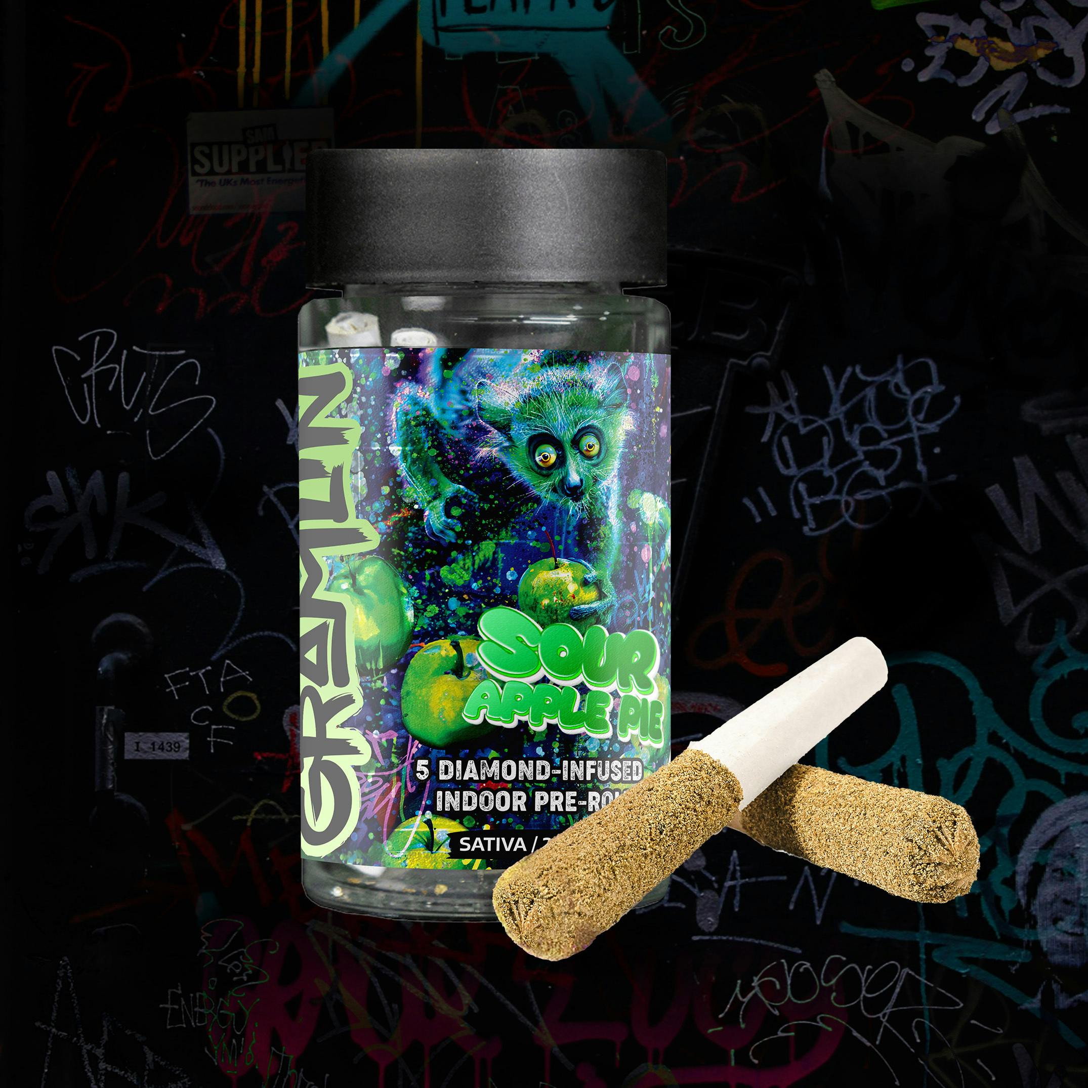 Gramlin | Sour Apple | Infused Pre-Roll 5pk | 3.5g