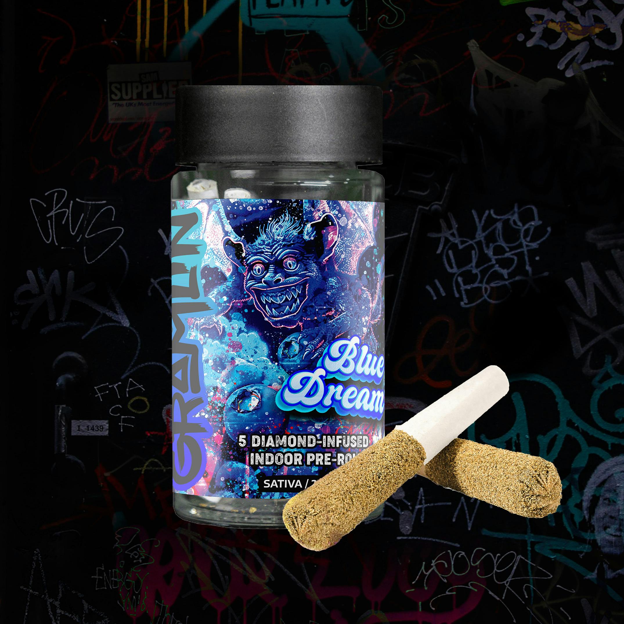 Gramlin | Blue Dream | Infused Pre-Roll 5pk | Blue Dream | 3.5