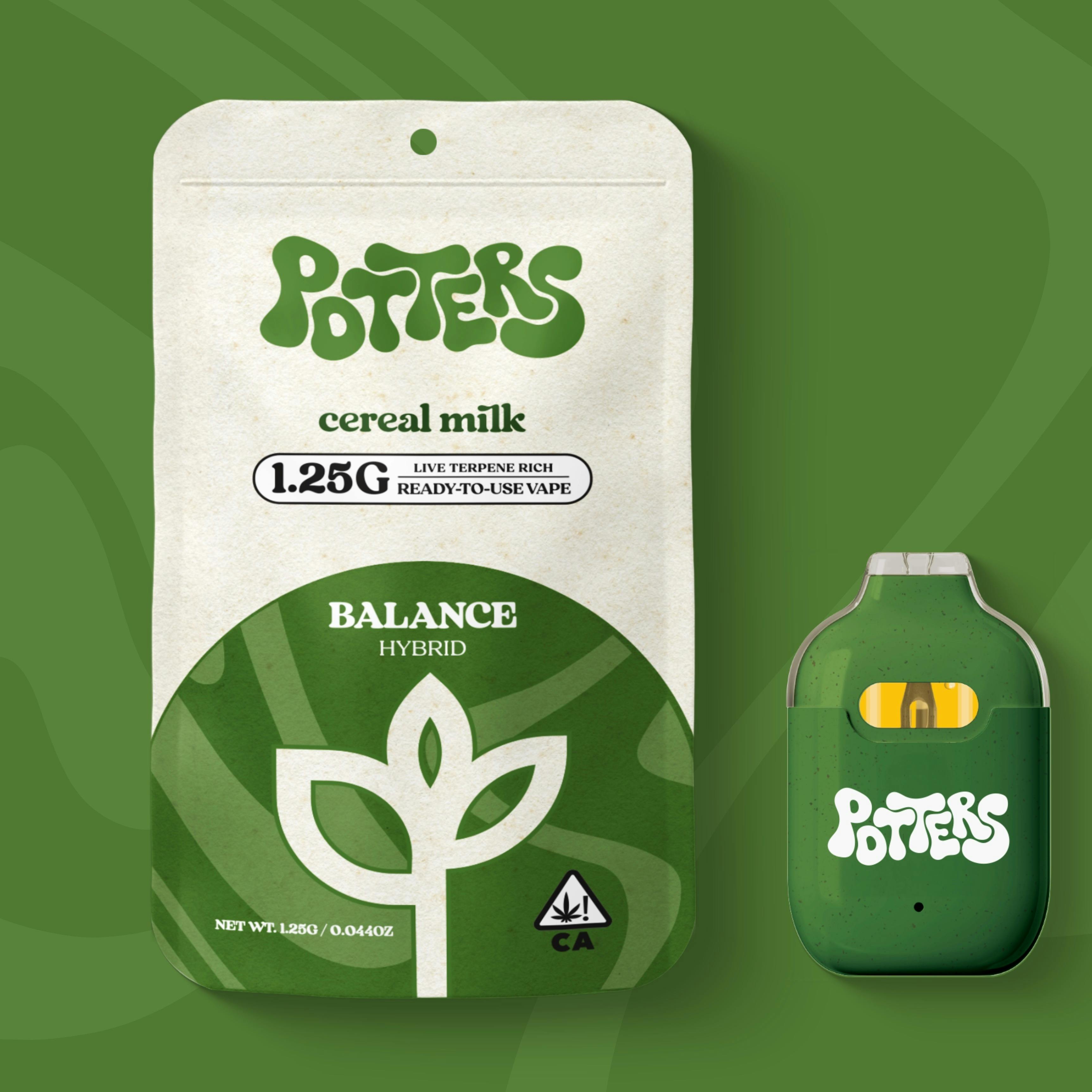 Potters | Cereal Milk | All-In-One Vape | 1.25g