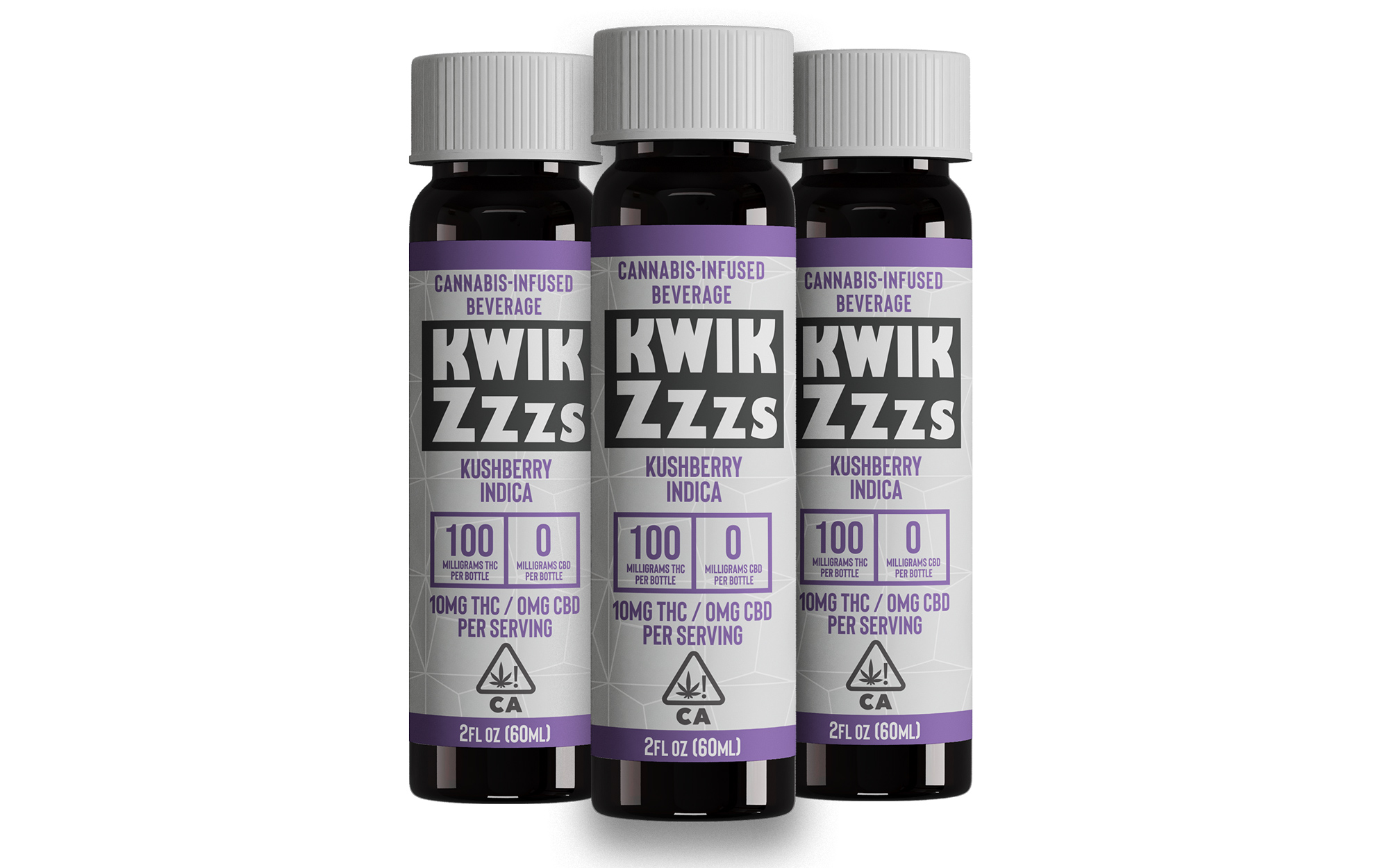 Kwik Zzzs | Kushberry | Cannabis Infused Beverage Shot | 100mg