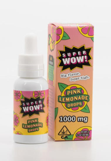 Super Wow | Pink Lemonade Drops | Tincture | 1000mg