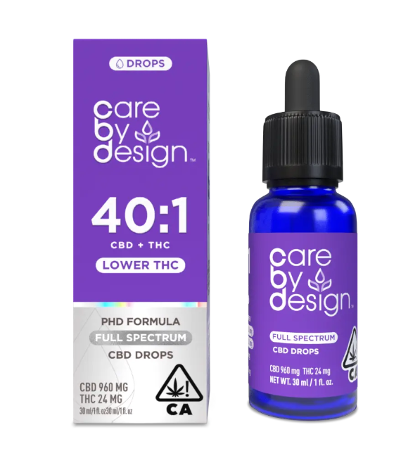 Care By Design | 40:1 CBD Drops | Tincture | 30ml