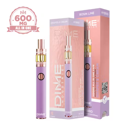 Dime Industries | Grapes N Cream | Rosin All-In-One Vape | 0.6g