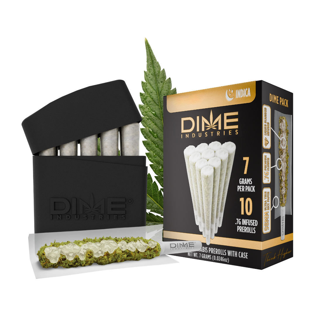 Dime Industries | Blackberry OG | Dime Pack | Diamond Infused Pre-Roll 10pk | 7g
