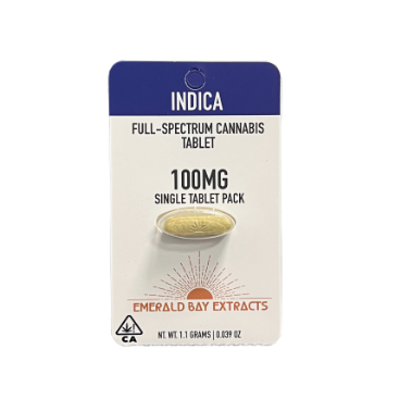 Emerald Bay Extracts | Mule Fuel | RSO Indica Single Tablet | 100mg