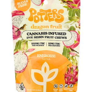 Dragon Fruit Live Resin Sugar Free Fruit Chews (100mg)