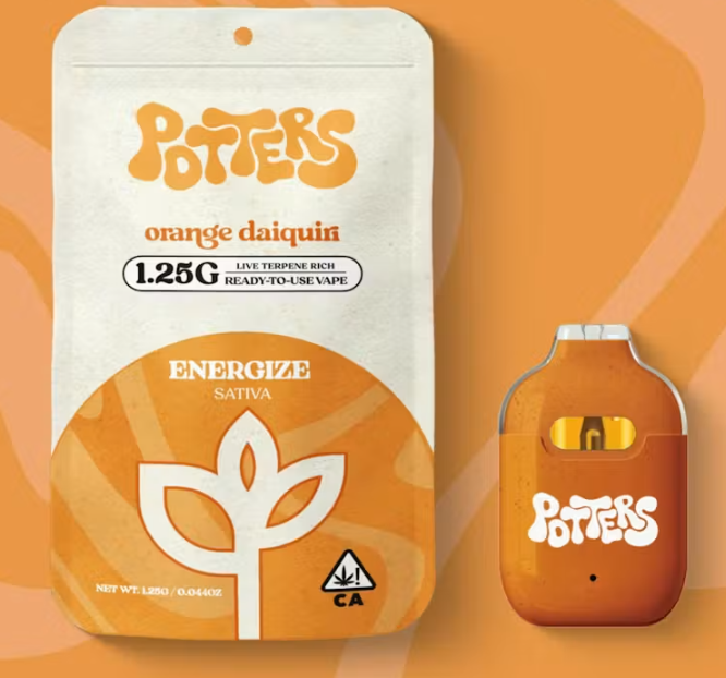 Potters | Orange Daiquiri | All-In-One Vape | 1.25g