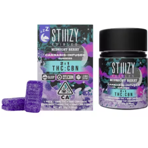 STIIIZY | Midnight Berry 2:1 | CBN Gummies | 100mg