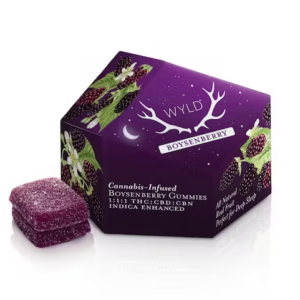 Boysenberry 1:1:1 THC:CBD:CBN Gummies (100mg)