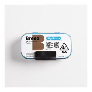 Breez | Extra Strength Tablet | Nighttime | 500mg CBD : 250mg THC : 250mg CBN