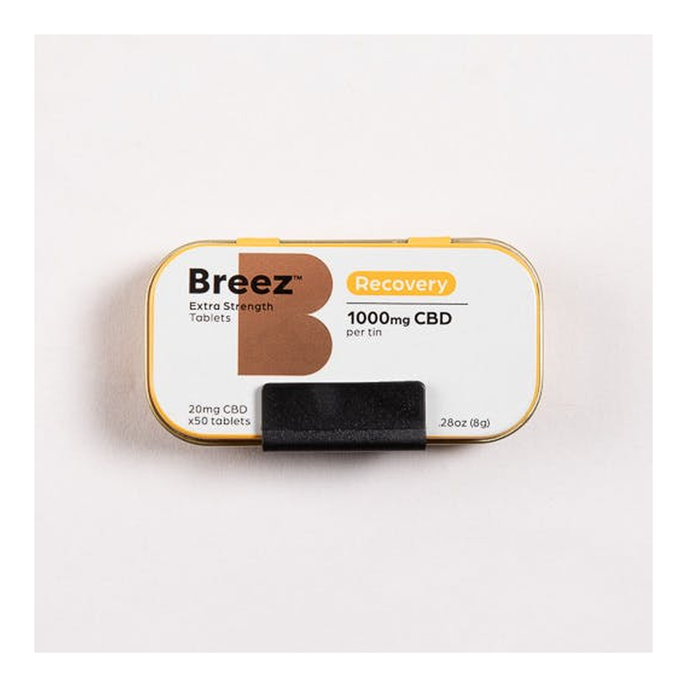 Breez | Recovery | CBD Tablet Tin | 40mg