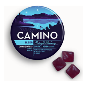 Camino | Midnight Blueberry 5:1 | Sleep | CBN Gummies | 20pk | 100mg