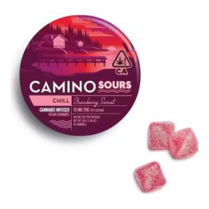 Camino Sours Strawberry Sunset Chill Gummies 10pk (100mg)