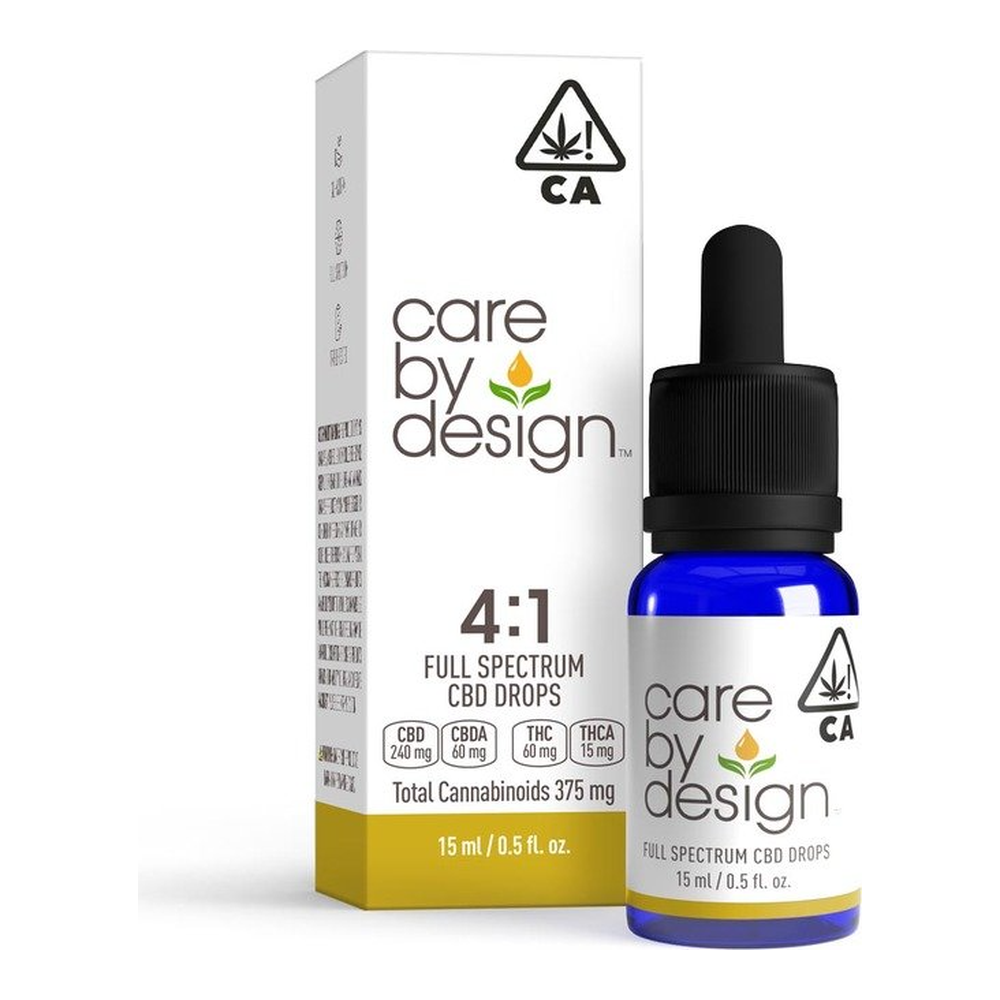 Care By Design | 4:1 CBD Drops | Tincture | 15ml | 60mg