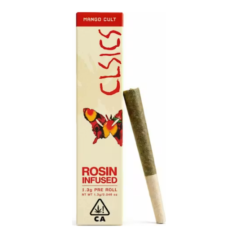 CLSICS | Mango Cult | Live Rosin Infused Pre-Roll | 1.3g