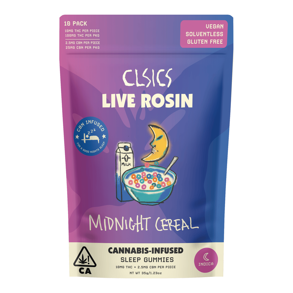 CLSICS | Midnight Cereal Crunch | Live Rosin CBN Sleep Gummies | 100mg