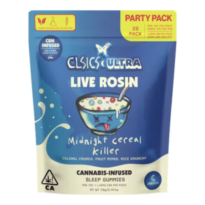Midnight Cereal Killer 20pk Live Rosin CBN Gummies (100mg)