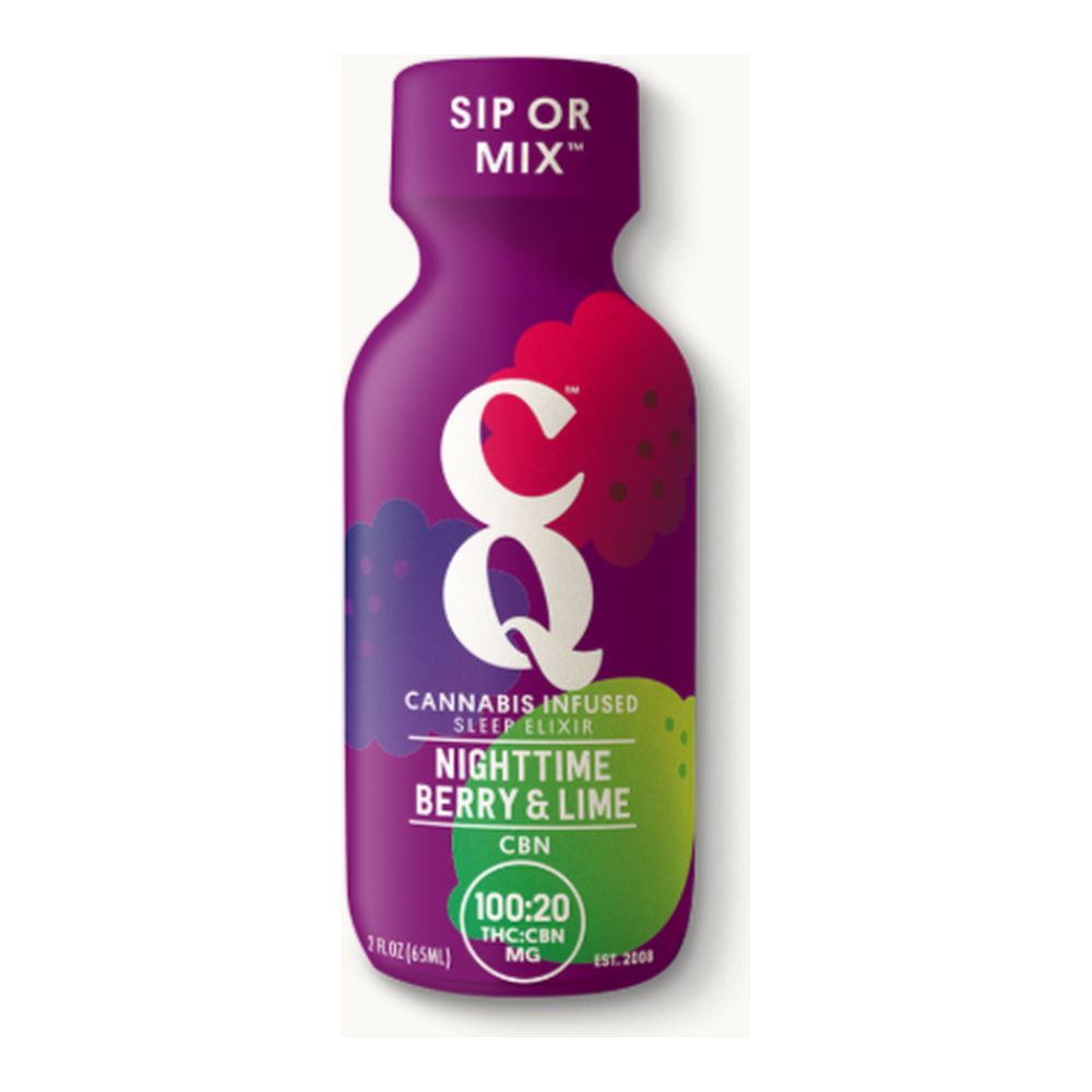 CQ Drinks | Nighttime Berry and Lime | Cannabis Infused Shot | 100mg