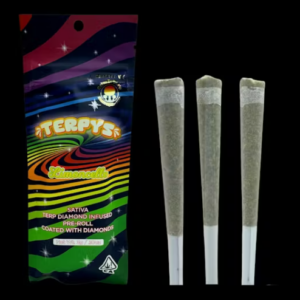 Crème De Canna | Limoncello | Terpys Diamond Infused Pre-Roll 3pk | 3g