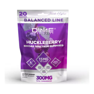 Huckleberry 1:1:1 Balanced Line CBN:CBD:THC Fruit Gummies 20pk (100mg)