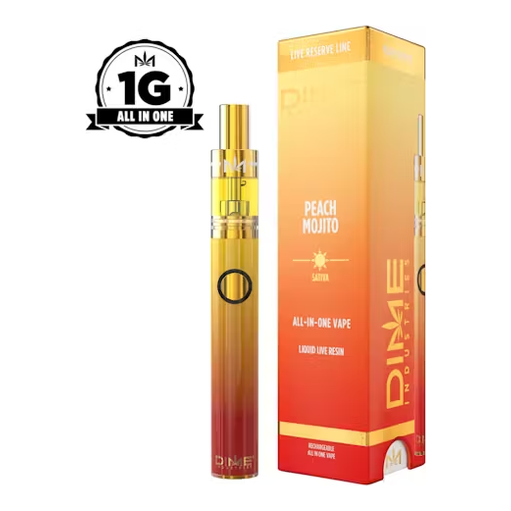 Dime Industries | Peach Mojito | Live Reserve All-In-One Vape | 1g