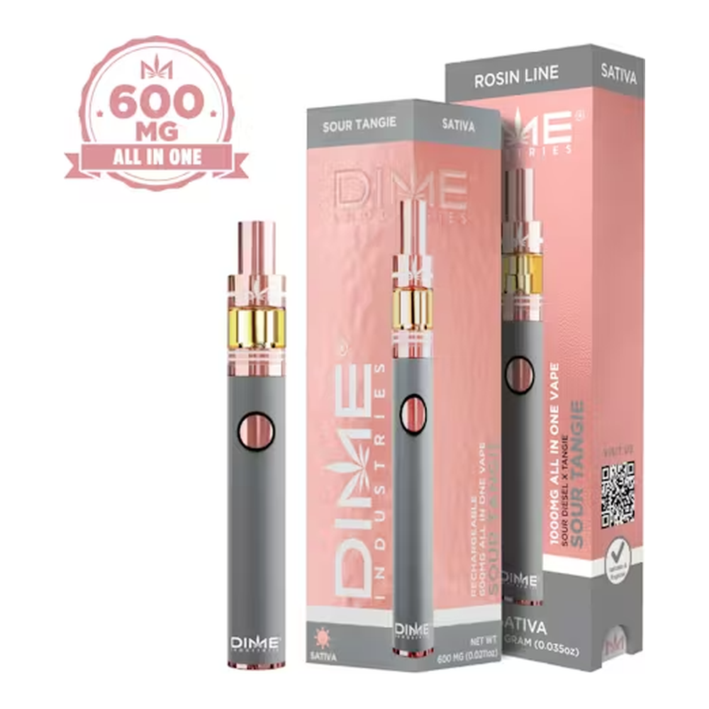 Dime Industries | Sour Tangie | Rosin All-In-One Vape | 0.6g