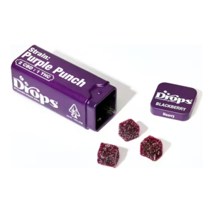Drops | Blackberry | 2:1 CBD:THC | Strain-Specific Live Rosin Infused Jellies | 20pc | 100mg