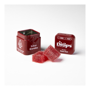 Drops | Cranberry | Strain-Specific Live Rosin Infused Jellies | 2pc | 50mg
