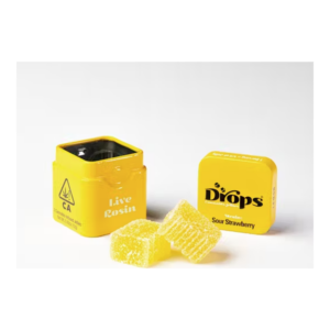 Drops | Lemon | Strain-Specific Live Rosin Infused Jellies | 2pc | 100mg