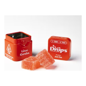 Strawberry 1:4 Strain-Specific Live Rosin Infused Jellies 2pc (100mg)