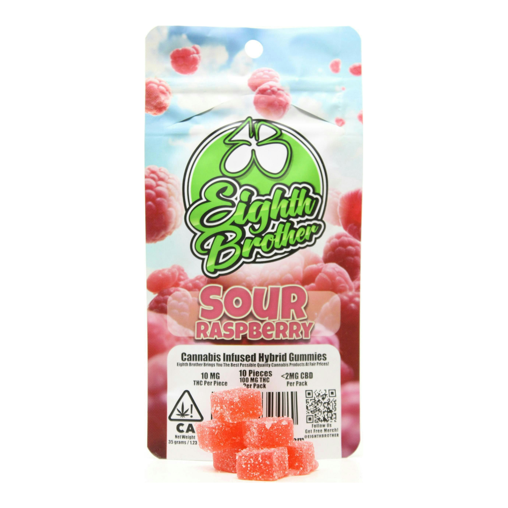 Eighth Brother | Sour Raspberry Gummy 10pk | 100mg