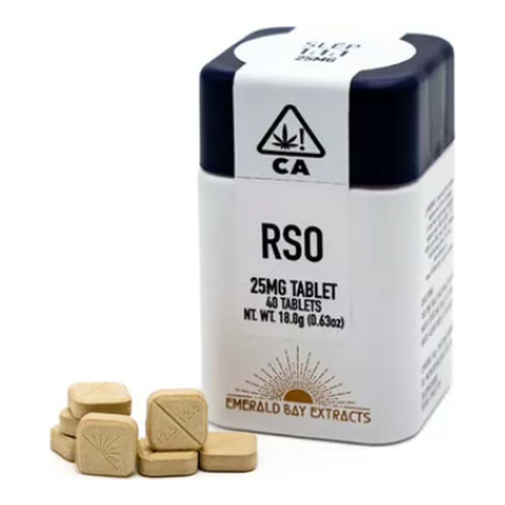 Emerald Bay Extracts | Slep 1:1:1 | THC:CBD:CBN | 25mg : 40pk | RSO Full Spectrum Tablets | 330mg
