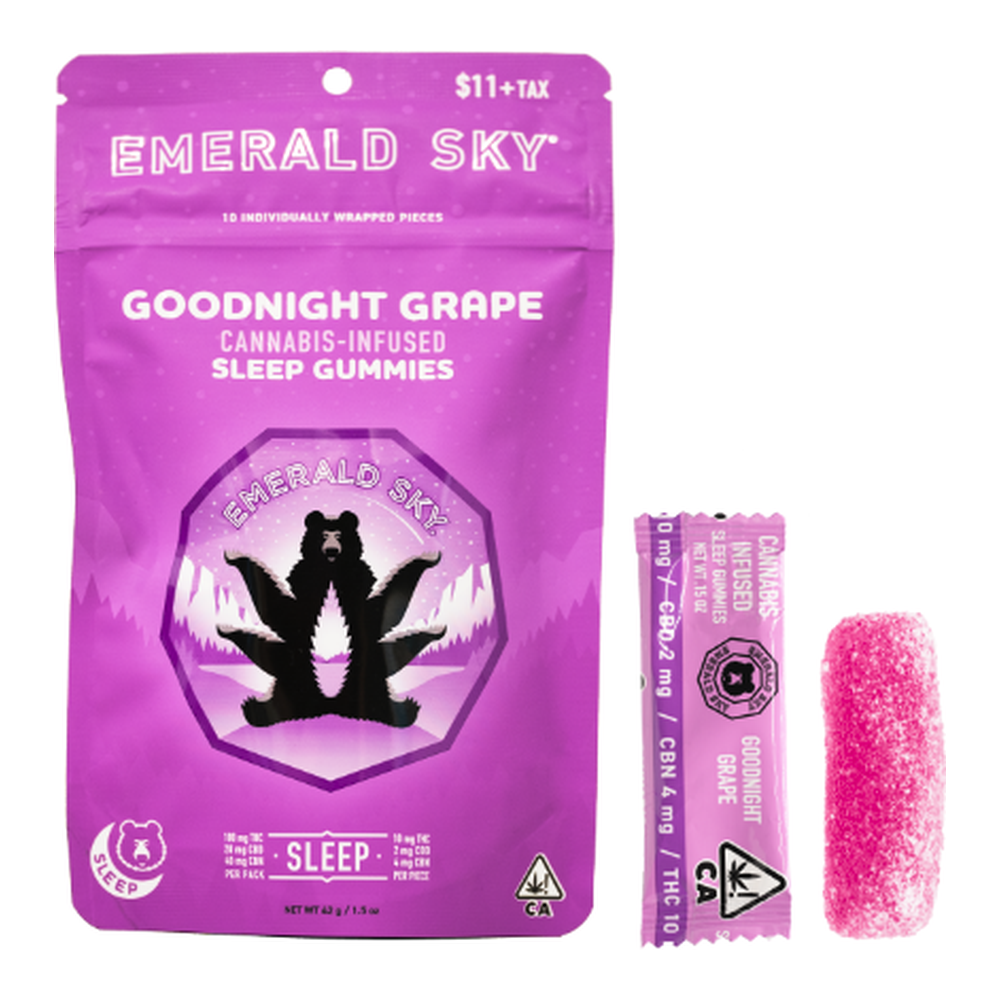 Emerald Sky | Goodnight Grape 10:2:4 | Sleep Gummies | 100mg