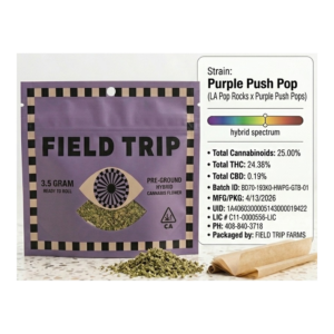 Purple Push Pop Pre-Ground Sungrown Flower (3.5g)