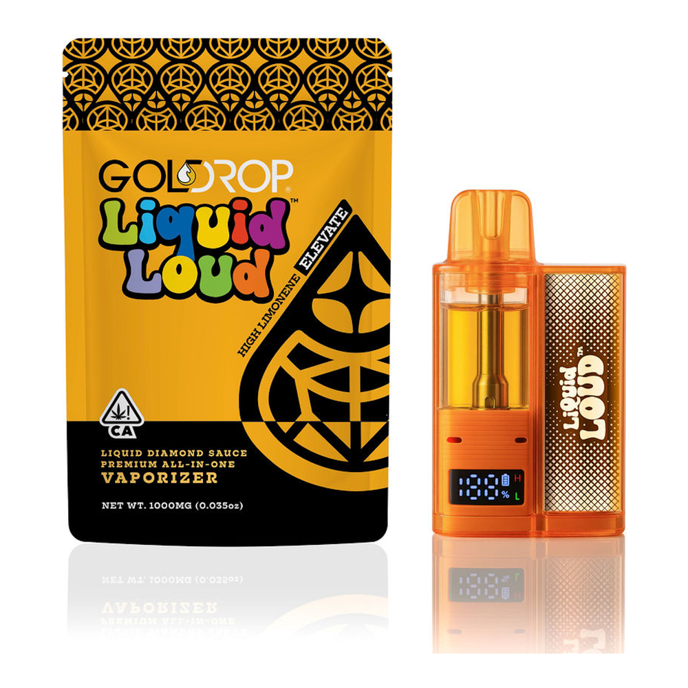 Gold Drop | Sweet Lemon Gelato | Liquid Diamonds Sauce All-In-One Vape | 1.5g