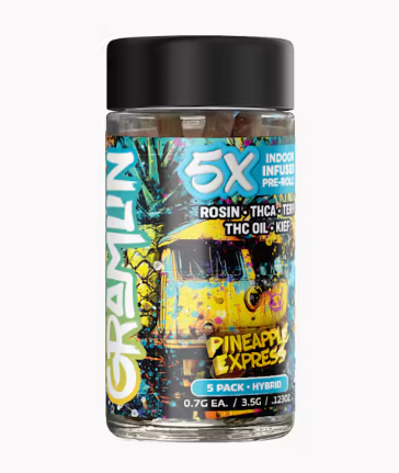 Gramlin | Pineapple Express | Infused Pre-Roll 5pk | 3.5g