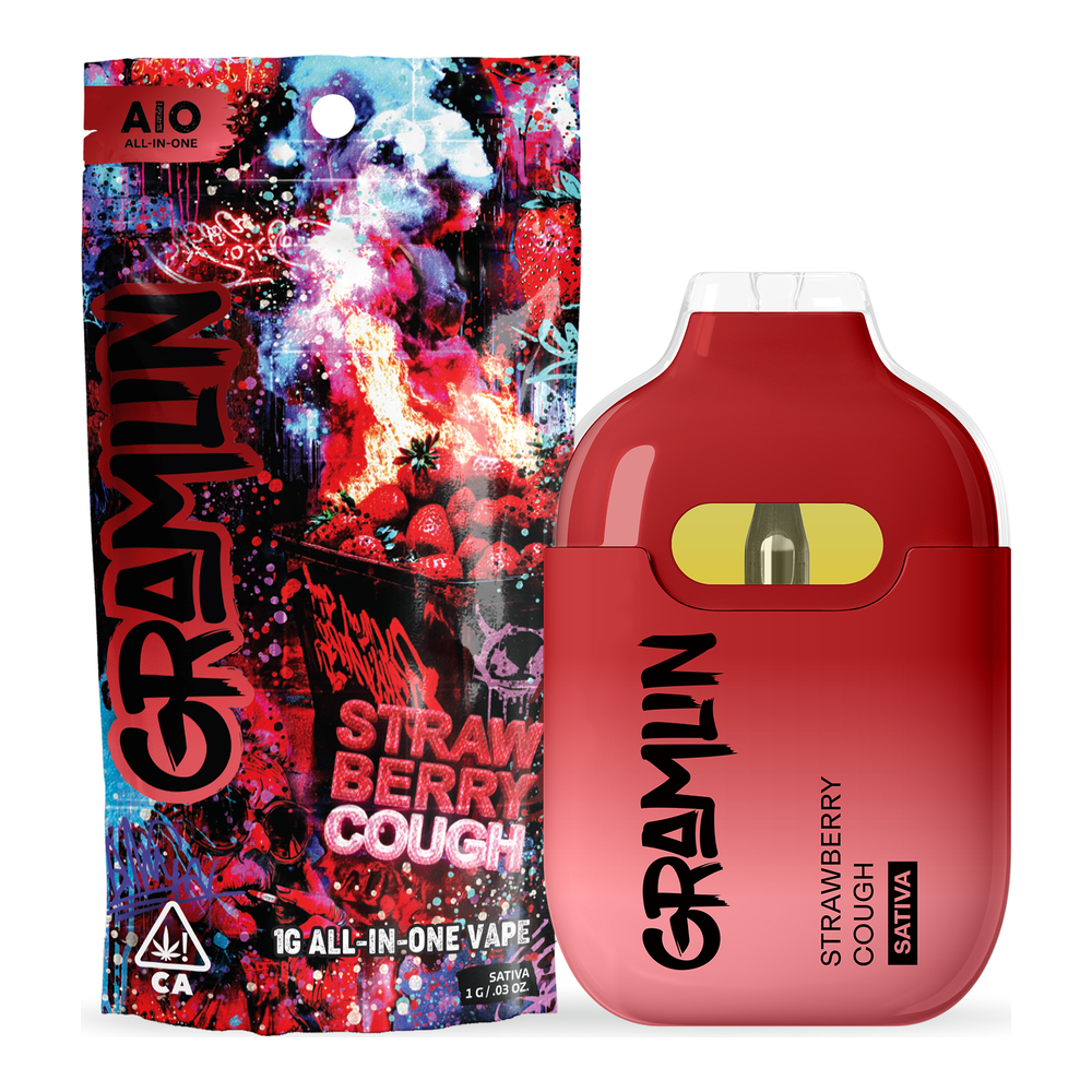 Gramlin | Strawberry Cough | All-In-One Vape | 1g