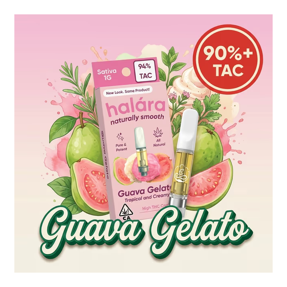 Halara | Guava Gelato | High THC Cartridge | 1g