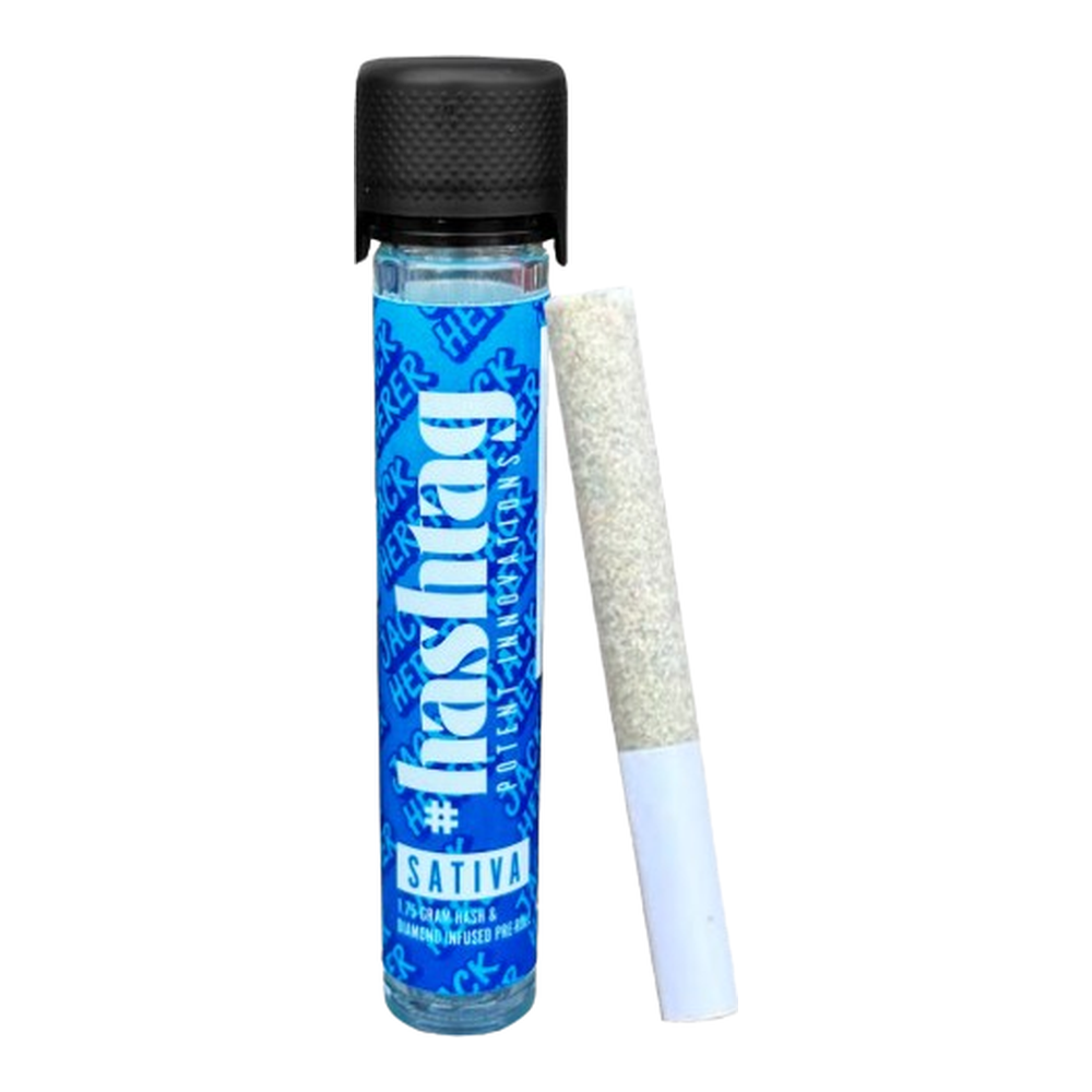 #Hashtag | Jack Herer | Hash & Diamond Infused Pre-Roll | 0.7g
