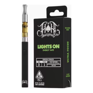 Heavy Hitters | Green Crack 3:1 | Lights On | THC:THCV | Cartridge | 1g