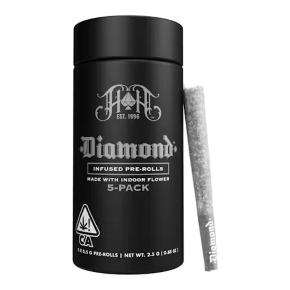 Heavy Hitters | Lemonberry Lantz | Diamond Infused Pre-Roll 5pk | 2.5g