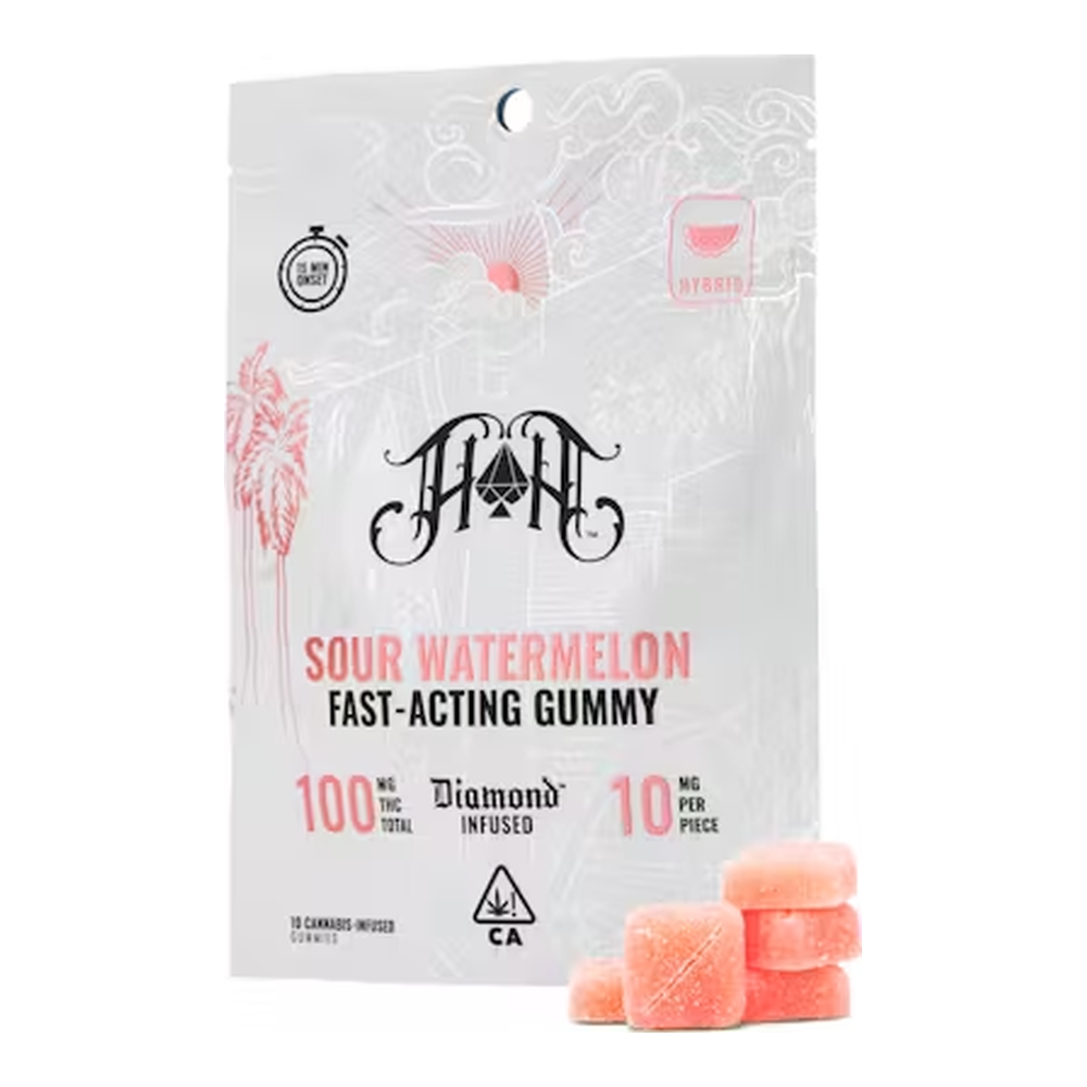 Heavy Hitters | Sour Watermelon | Fast Acting Gummies | 100mg