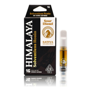 Himalaya | Sour Strawberry | Solventless Rosin | Cartridge | 1g