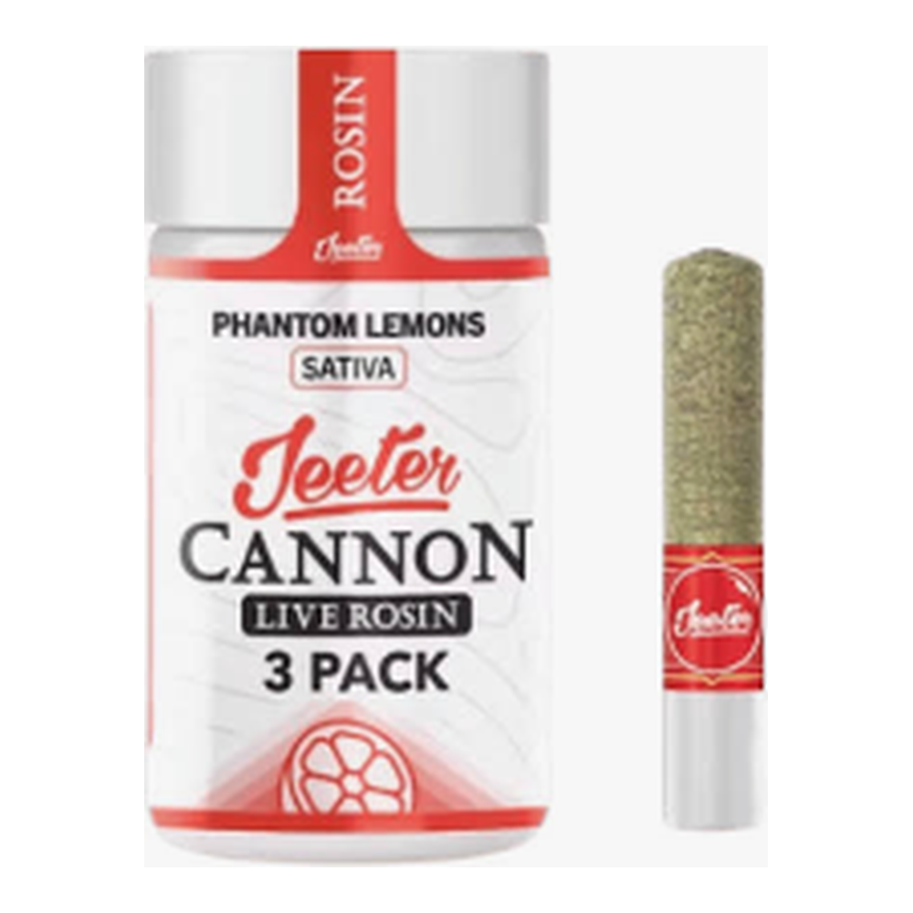 Jeeter | Phantom Lemons | Live Rosin Infused Baby Cannons 3pk | 1.5g
