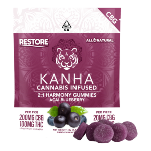 Nano Acai Blueberry 2:1 CBG Gummies (100mg)